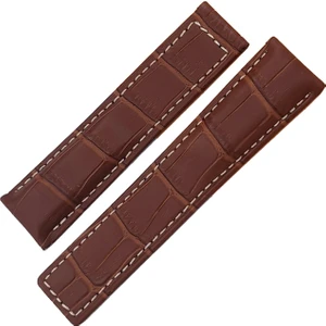 Tag Heuer Hakiki Deri Tag Heuer Uyumlu Saat Kayışı 22X20  mm Klipsli Modeller Için