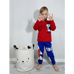 Miniko Kids Erkek Çocuk Lion Snoopy Örümcek Adam 3 İplik Pamuk Eşofman Takımı