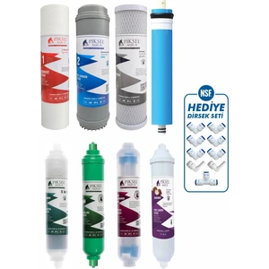 Piksel Aqua 12 Aşamalı AÇIK KASA Su Arıtma Cihazı Filtre Seti