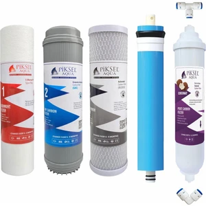 Piksel Aqua 5 Aşamalı AÇIK KASA Su Arıtma Cihazı Filtre Seti