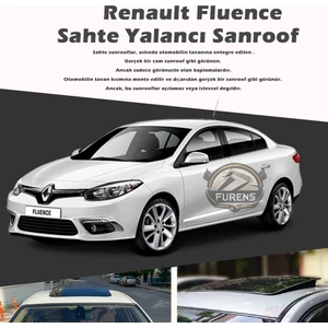 Fruens Renault Fluence Parlak Siyah Yalancı Çakma Sahte Sunroof