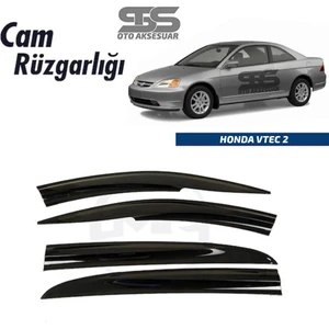 Fruens Cam Rüzgarlığı Honda V-Tec 2 2001-2006 Arası Mügen Tip Piano Black