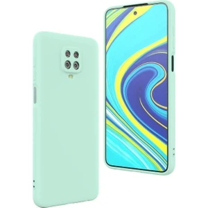Gevrek Techs Xiaomi Redmi Note 9 Pro ile Uyumlu Içi Kadife Dokulu Kamera Korumalı Silikon Lansman Kılıf