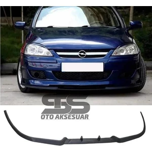Opel Corsa C Cupra R Uyumlu Ön Lip Mat Siyah Ön Tampon Lip