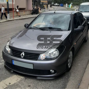 Fruens Renault Symbol Thalia Cupra R Uyumlu Ön Lip Mat Siyah Ön Tampon Lip