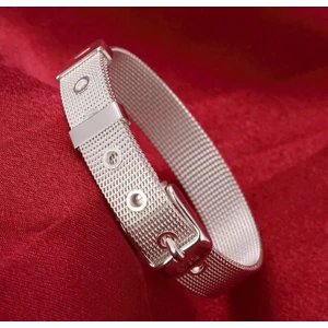 Lilah Gümüş Tr Lilahgümüştr Gümüş Hasır Unisex Kelepçe