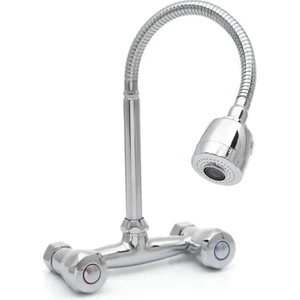 Kca Armatür Duvardan Volonlu Oynar Borulu 2 Fonksiyonlu Mutfak Musluğu