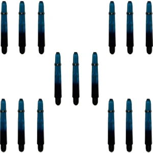 5 Set (15 Adet) 41MM Mavi-Siyah (Pc) Şeffaf Dart Shaft-Şaft.