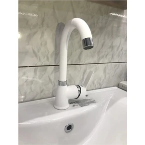 Kca Armatür Mat Beyaz Nano Teknoloji Lavabo Bataryası
