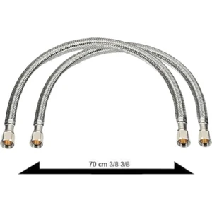 Kca Armatür Kca Çelik Örne Klozet Taharat Flexi Hortumu 2 Adet 70 cm 3/8
