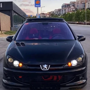 Fruens  Peugeot 206 1998-2012 Uyumlu Batman Yarasa Ayna Kapağı Piano Black Abs Plastik