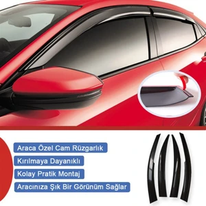 Fruens Cam Rüzgarlığı Renault Laguna 1 1994-2002 Arası Mügen Tip Piano Black