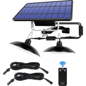 Solar LED Aydınlatma Güneş Enerjili 2 Li Lamba Sarı Işık