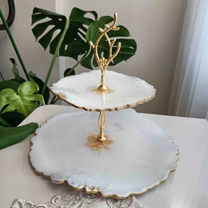 Lavanta Design Epoksi Iki Katlı Kurabiyelik