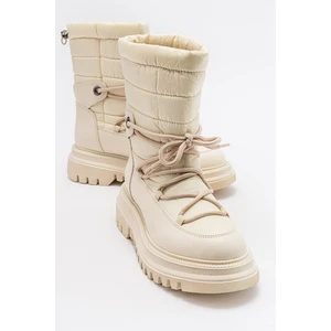 Weld Bej Cilt Kadın Kar Botu