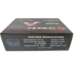 Ed XM69 Oval Midrange Oto Hoparlör 600W Maksimum 100W Rms