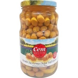 Zeytin Yeşil 1 kg Kırma 201-260 Cam