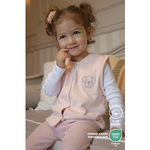 Bebek/çocuk Yelek %100 Pamuk Nakış Detaylı