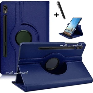 M.tk Moveteck Samsung Galaxy Tab S9 Fe/S10 10.9 Inç Kılıf 360 Dönebilen Stand Tam Koruma Akıllı Kapak + Dokunmatik Kalem Set