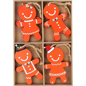 8 Adet Pancake Man 10*6cm Yılbaşı Süsü