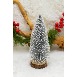 Mini Silver Çam Ağacı 20 cm Yılbaşı Süsü