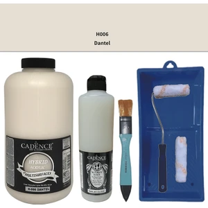 Mobilya Boyası -  Multisurface H - 006 Dantel 2lt Ultimate Parlak Vernik 500 ml  Saten Rulo Set