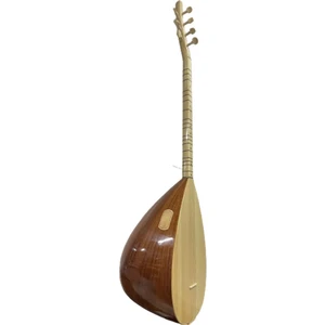 Bade Müzik Kısa Sap Bağlama Masif Maun Ağacı Profesyonel Çift Kafes
