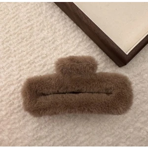 Kadın Büyük Boy Peluş Mandal Toka