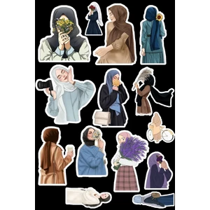 Sf Scrapbook Islami Temalı Vintage Sticker Set Planlayıcı Ajanda Bullet Journal Scrapbook/scrapbooking