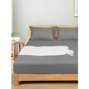 Pamuklu Lastikli Çarşaf Takımı Tek Kişilik Çift Kişilik Battal Boy 57 Tel Kumaş Ebatlı Beyaz-Renkli