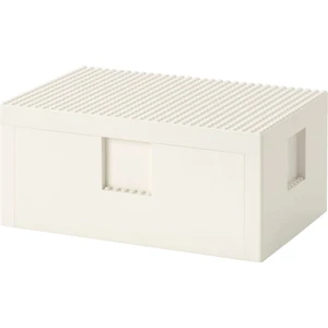 Ikea Bygglek Kapaklı LEGO Kutusu Beyaz 35X26X12 cm 103.542.08