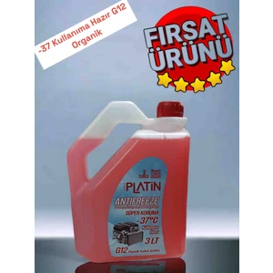 G12 Organik Antifriz 3 Litre Kırmızı -37 Kullanıma Hazır Ilave Antifriz