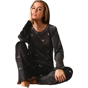 Kadın Kışlık Kadife Pijama Takımı 533- 1 Adet