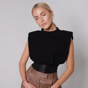 Shama Korseli Siyah T-Shirt