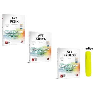 3D Yayınları AYT Fizik Kimya Biyoloji Simülasyon Deneme Seti