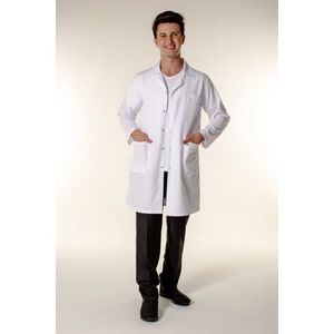 Beyaz Erkek Doktor Öğretmen Eczacı Hemşire Önlüğü Açık Yaka