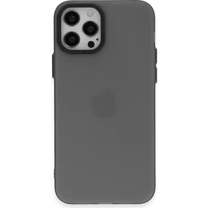 Apple iPhone 12 Pro Kılıf Modos Metal Kapak - Siyah