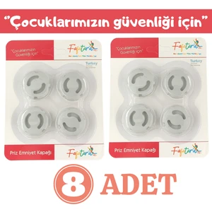 Bebek Çocuk Priz Emniyet Kapağı 8  Adet