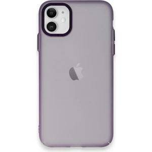 Apple iPhone 12 Kılıf Modos Metal Kapak - Derin Mor
