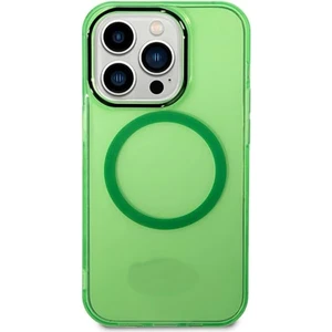 Apple iPhone 12 Pro Uyumlu Sert Parlak Magsafe Kılıf Mika Yeşil