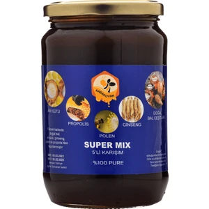 Bal, Polen, Propolis, Arı Sütü ve Ginseng Süper Mix ( 500 gr )