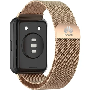 Elektro Fast Huawei Watch Fit 2 Modeline Uyumlu Paslanmaz Çelik Metal Hasır Kordon 20MM