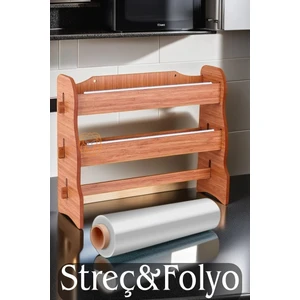 3 Lü Ahşap Folyoluk Streçlik