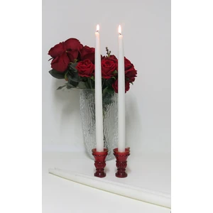 2li Ekru Uzun Şamdan Mum 42 cm