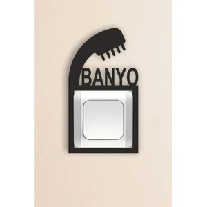 Prizlik Banyo Duvar Süsü Priz Duvar Dekorasyon 3 mm Mdf 20X11 cm