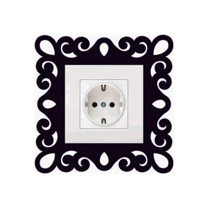 Prizlik Desenli Duvar Priz Süsü 15X15