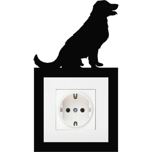 Köpek Prizlik Duvar Süsü Duvar Dekorasyonu 3 mm Mdf 22X20