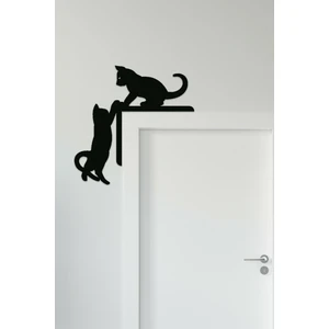 Kedi Kapı Pervaz Süsü Duvar Süsü Sol Köşe