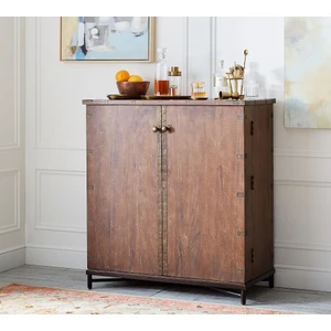 Şafak Mobilya Ahşap Vintage Model Masif Bar Dolabı