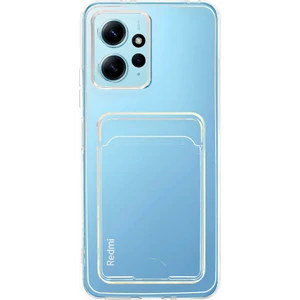 Xiaomi Redmi Note 12 4g Kılıf Şeffaf Kartlıklı Silikon Kılıf Kapak- Şeffaf
